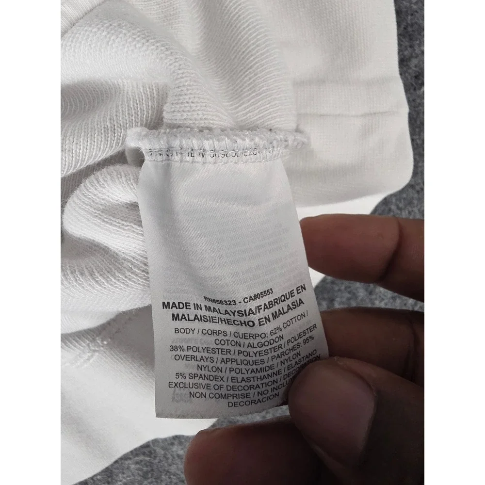 Nike Windrunner Full Zip Hoodie Men 2XL White Black Geometric Chevron 805138-100